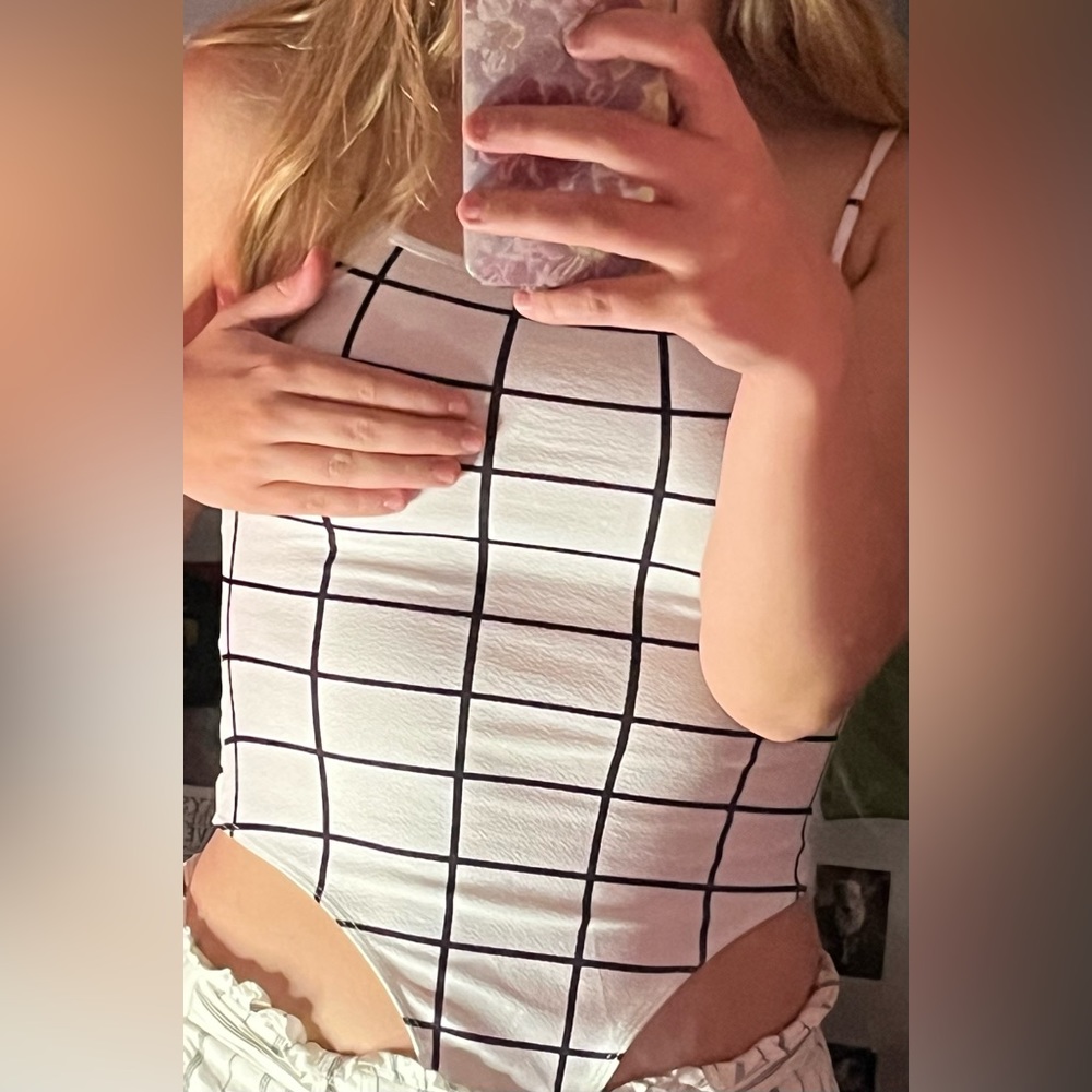 Black and White body suit